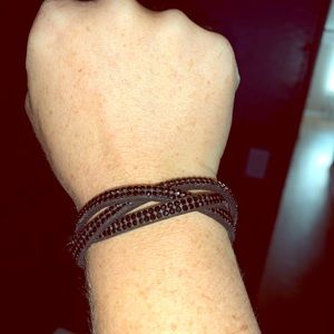Black crisscross bracelet
